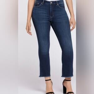 Seven 7 Women’s Jean SOHO High Rise Straight Denim 8 Distressed Hayden Stretch